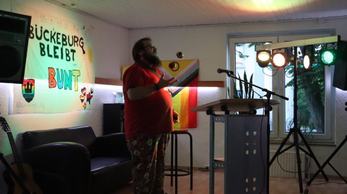 Timo Steijn am Jonglieren Jonglage