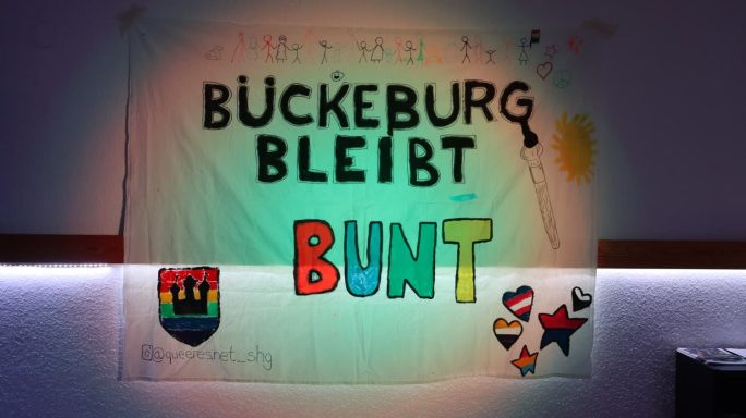 Banner: Bückeburg bleibt bunt BBG BLEIBT BUNT